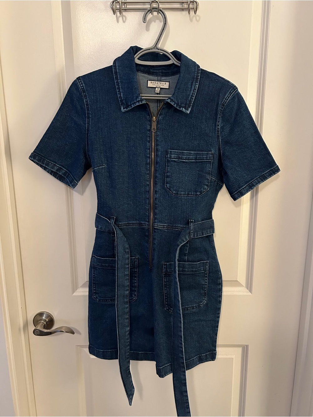 Bagatelle Dark Blue Denim Romper